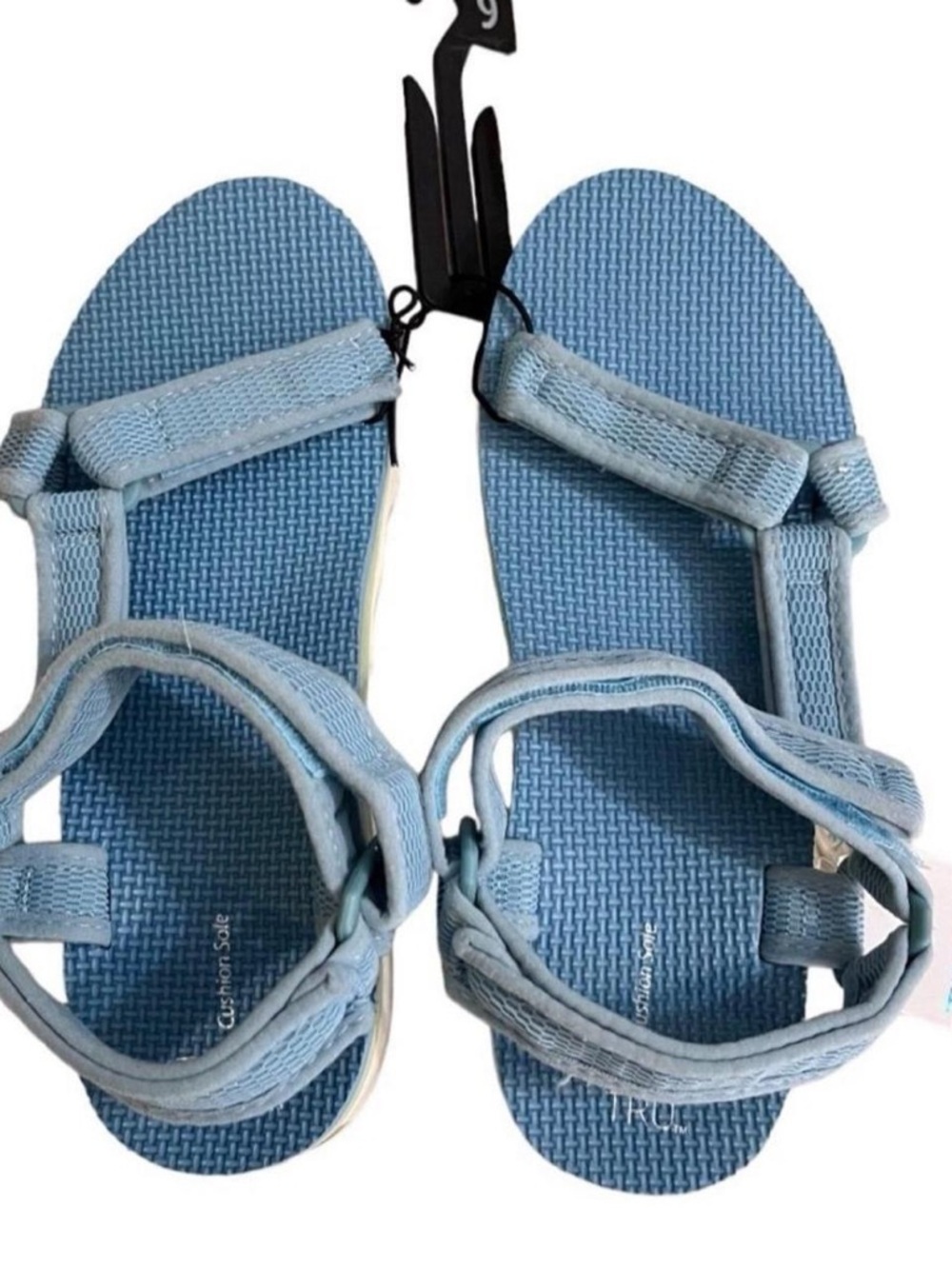 Time and Tru Light Blue Strappy Sandals